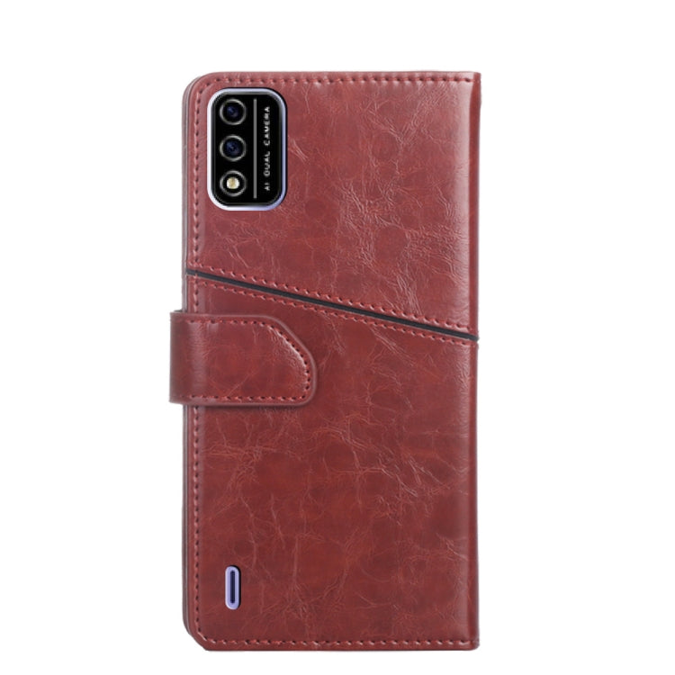 For Itel A48 Geometric Stitching Horizontal Flip Leather Phone Case