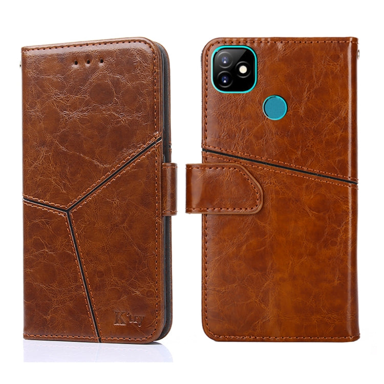 For IItel Vision 1 Geometric Stitching Horizontal Flip Leather Phone Case