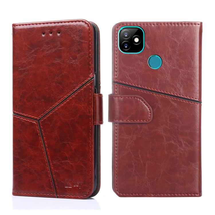 For IItel Vision 1 Geometric Stitching Horizontal Flip Leather Phone Case