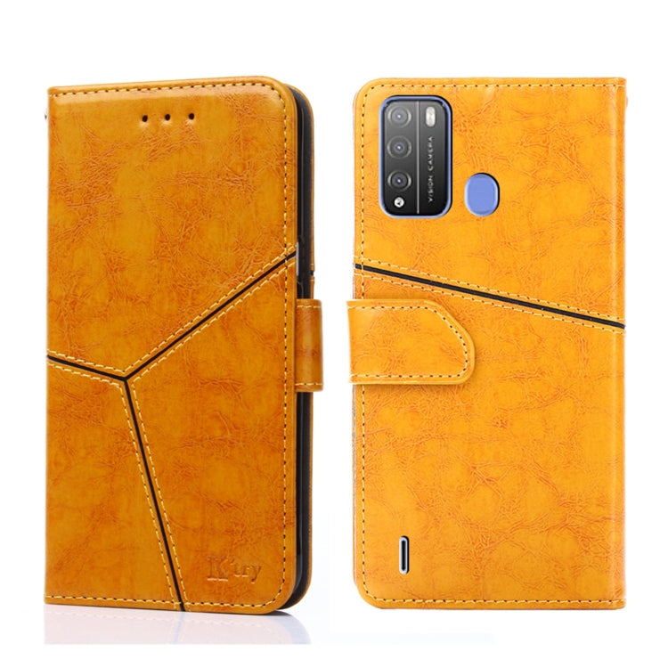 For Itel Vision 1 Pro Geometric Stitching Horizontal Flip Leather Phone Case