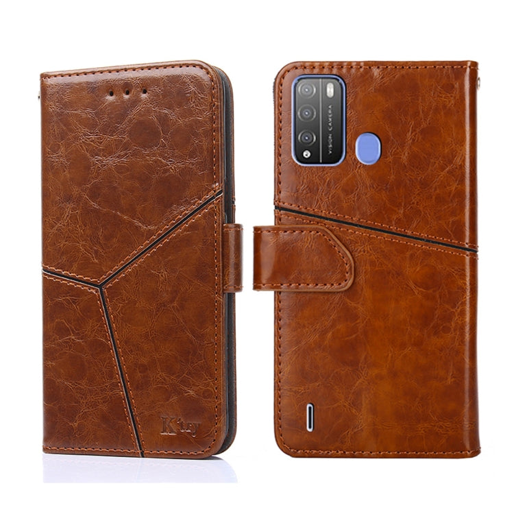 For Itel Vision 1 Pro Geometric Stitching Horizontal Flip Leather Phone Case