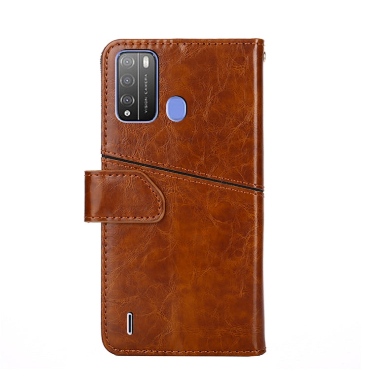 For Itel Vision 1 Pro Geometric Stitching Horizontal Flip Leather Phone Case