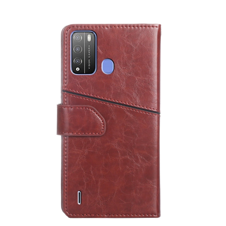 For Itel Vision 1 Pro Geometric Stitching Horizontal Flip Leather Phone Case