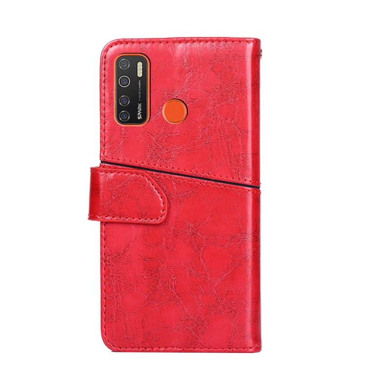 For Tecno Camon 15 CD7/ Camon 15 Air Geometric Stitching Horizontal Flip Leather Phone Case