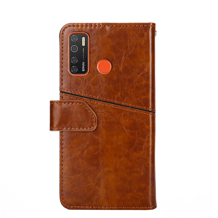For Tecno Camon 15 CD7/ Camon 15 Air Geometric Stitching Horizontal Flip Leather Phone Case