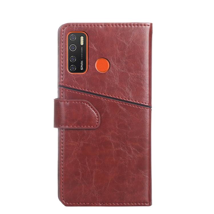 For Tecno Camon 15 CD7/ Camon 15 Air Geometric Stitching Horizontal Flip Leather Phone Case