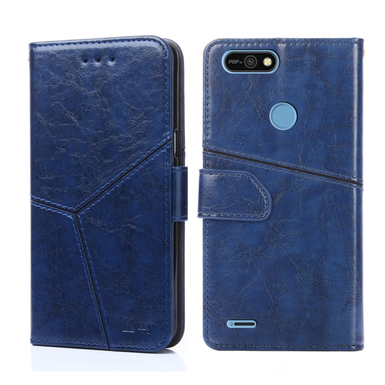 For Tecno POP 2 / POP 2F / POP 2 Pro Geometric Stitching Horizontal Flip Leather Phone Case