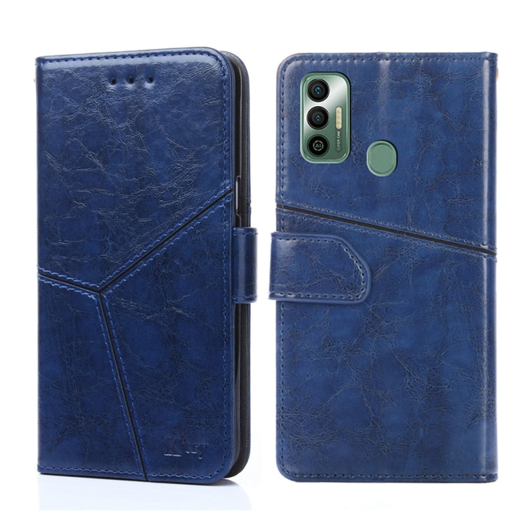 For Tecno Spark 7 Geometric Stitching Horizontal Flip Leather Phone Case