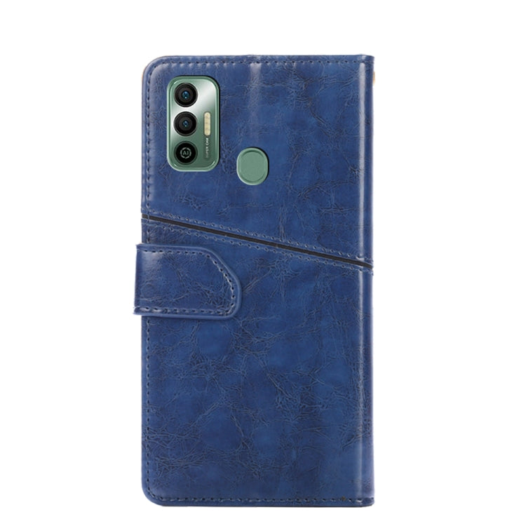 For Tecno Spark 7 Geometric Stitching Horizontal Flip Leather Phone Case
