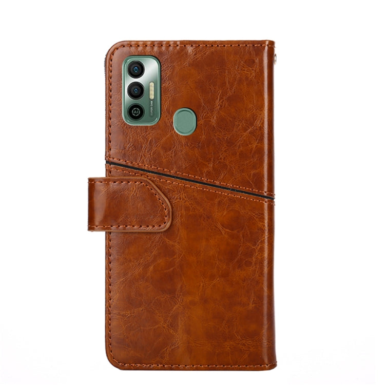 For Tecno Spark 7 Geometric Stitching Horizontal Flip Leather Phone Case