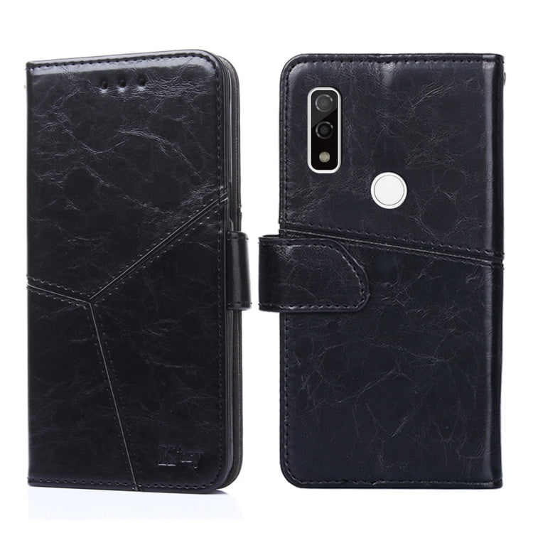 For Fujitsu Arrows WE F-51B Geometric Stitching Horizontal Flip Leather Phone Case
