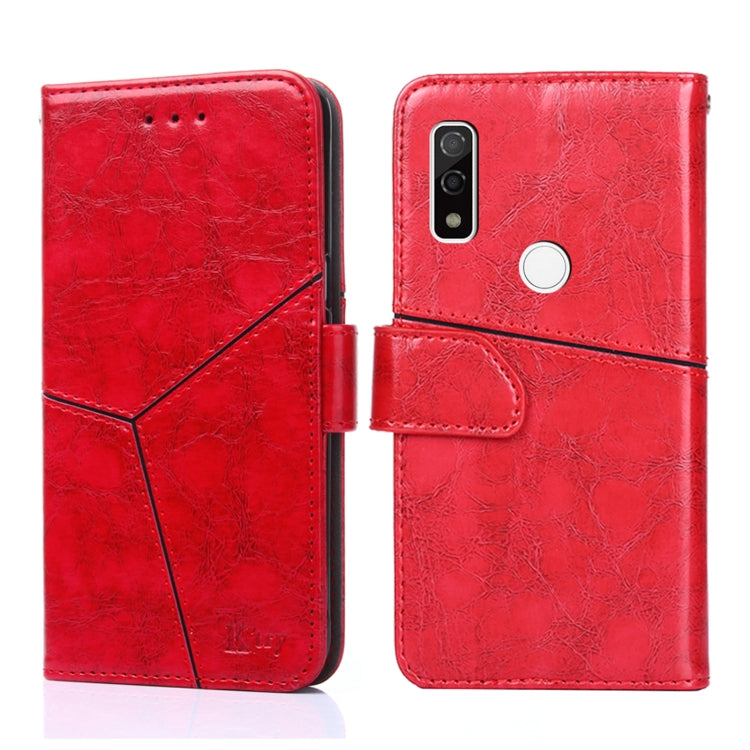 For Fujitsu Arrows WE F-51B Geometric Stitching Horizontal Flip Leather Phone Case