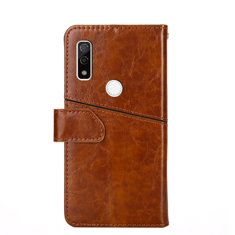 For Fujitsu Arrows WE F-51B Geometric Stitching Horizontal Flip Leather Phone Case