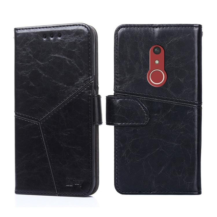 For Fujitsu Arrows Be4 Plus F-41B Geometric Stitching Horizontal Flip Leather Phone Case
