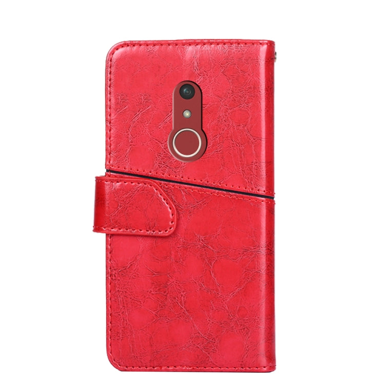 For Fujitsu Arrows Be4 Plus F-41B Geometric Stitching Horizontal Flip Leather Phone Case