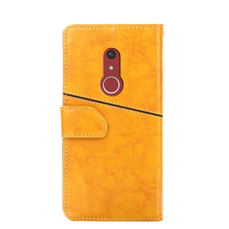 For Fujitsu Arrows Be4 Plus F-41B Geometric Stitching Horizontal Flip Leather Phone Case