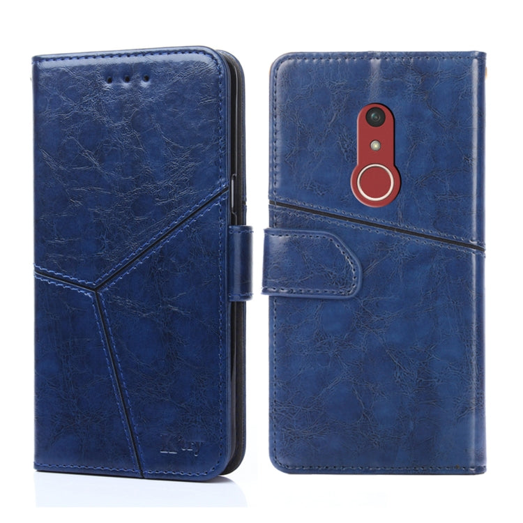 For Fujitsu Arrows Be4 Plus F-41B Geometric Stitching Horizontal Flip Leather Phone Case