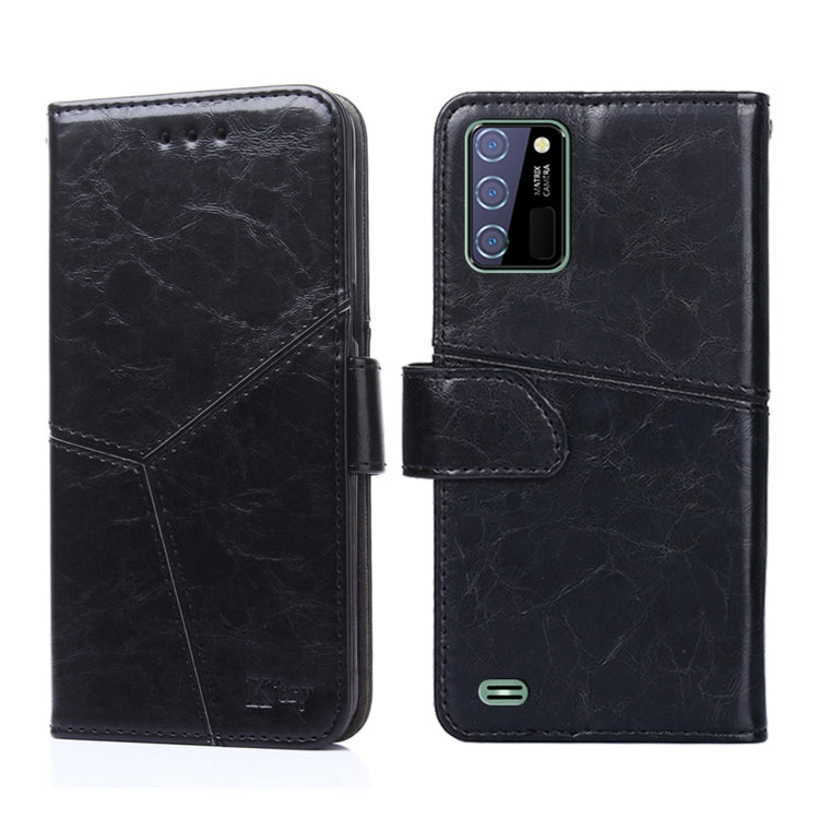 For OUKITEL C25 Geometric Stitching Horizontal Flip Leather Phone Case