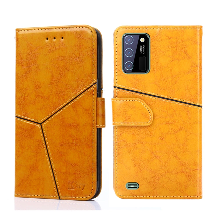 For OUKITEL C25 Geometric Stitching Horizontal Flip Leather Phone Case