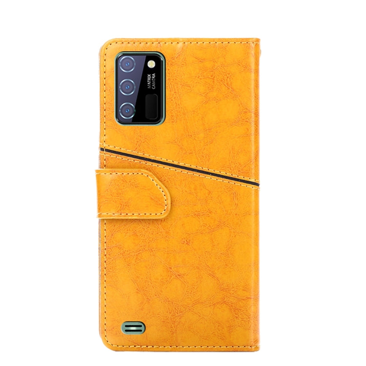 For OUKITEL C25 Geometric Stitching Horizontal Flip Leather Phone Case