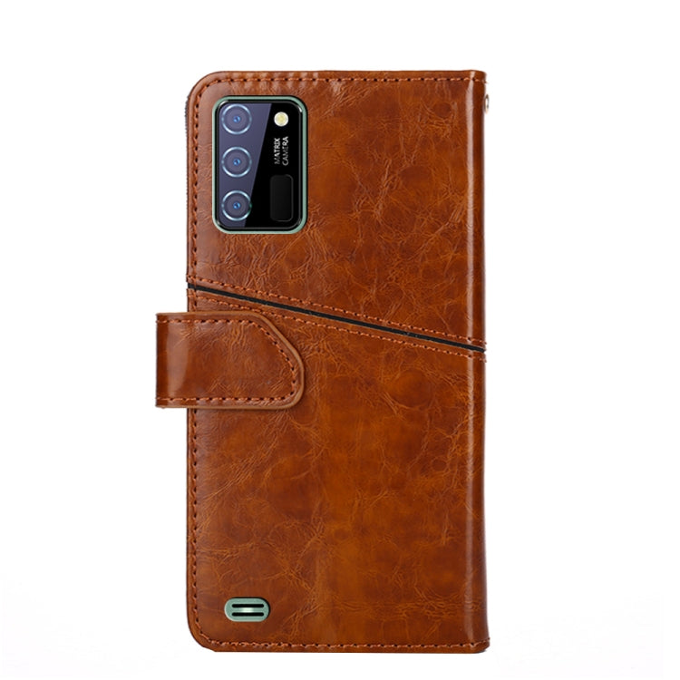 For OUKITEL C25 Geometric Stitching Horizontal Flip Leather Phone Case