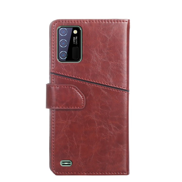 For OUKITEL C25 Geometric Stitching Horizontal Flip Leather Phone Case