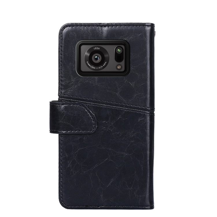 For Sharp Aquos R6 Geometric Stitching Horizontal Flip Leather Phone Case