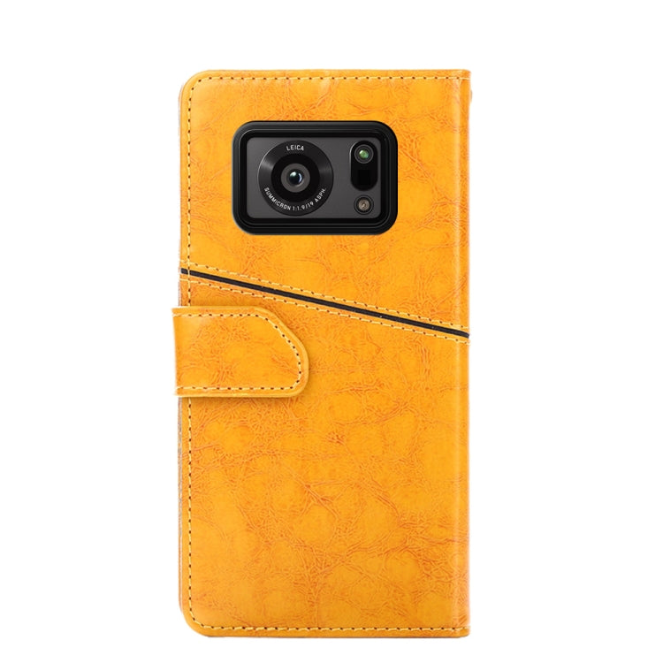 For Sharp Aquos R6 Geometric Stitching Horizontal Flip Leather Phone Case