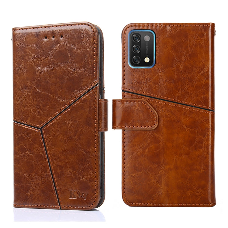 For UMIDIGI A11 Geometric Stitching Horizontal Flip Leather Phone Case