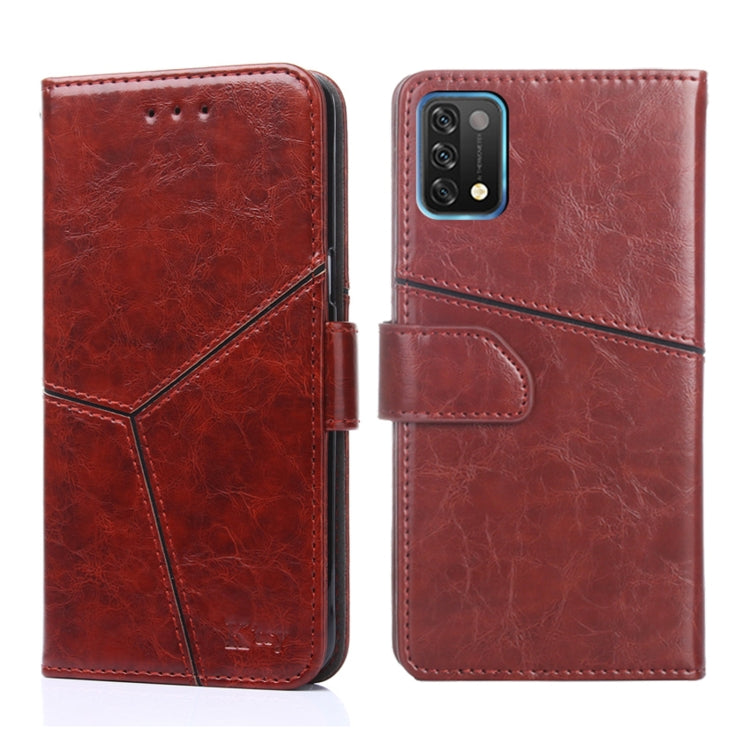 For UMIDIGI A11 Geometric Stitching Horizontal Flip Leather Phone Case