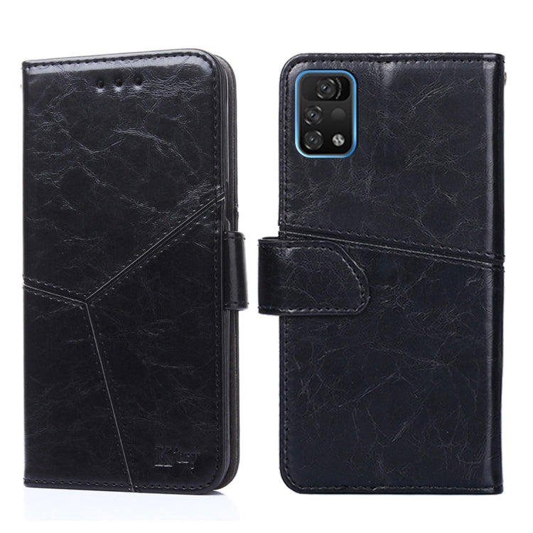 For UMIDIGI A11 Pro Max Geometric Stitching Horizontal Flip Leather Phone Case