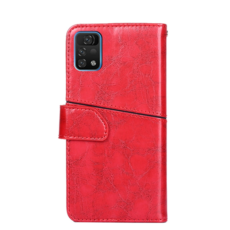 For UMIDIGI A11 Pro Max Geometric Stitching Horizontal Flip Leather Phone Case