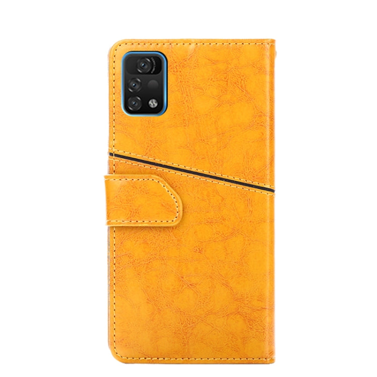 For UMIDIGI A11 Pro Max Geometric Stitching Horizontal Flip Leather Phone Case