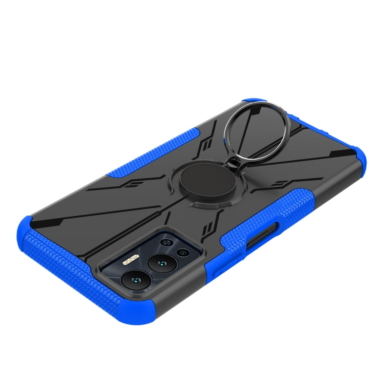For Infinix Hot 12 Armor Bear Shockproof PC + TPU Phone Case