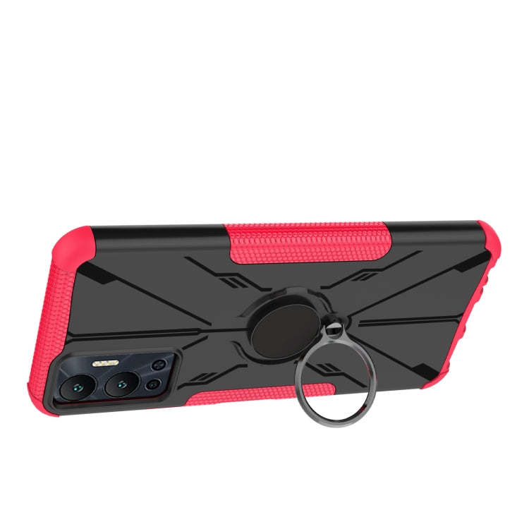 For Infinix Hot 12 Armor Bear Shockproof PC + TPU Phone Case