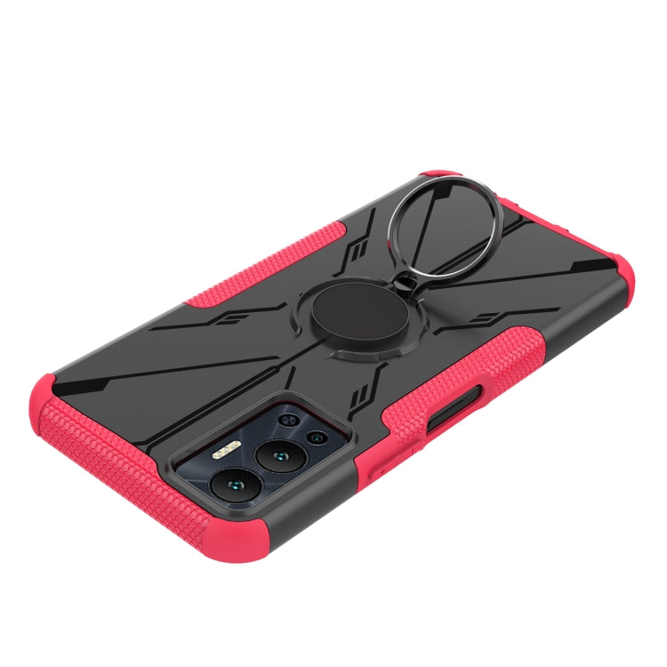 For Infinix Hot 12 Armor Bear Shockproof PC + TPU Phone Case