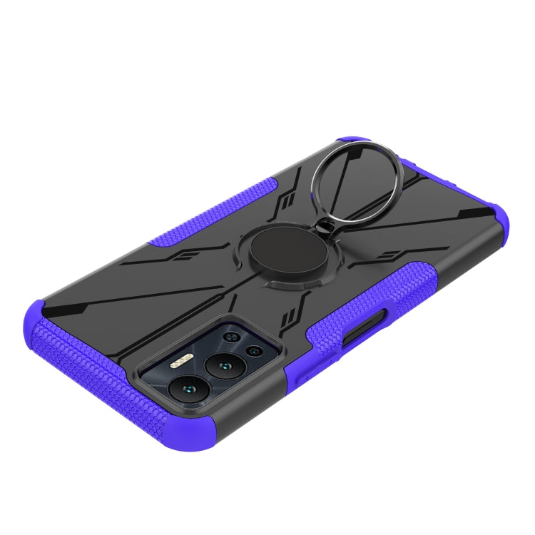 For Infinix Hot 12 Armor Bear Shockproof PC + TPU Phone Case