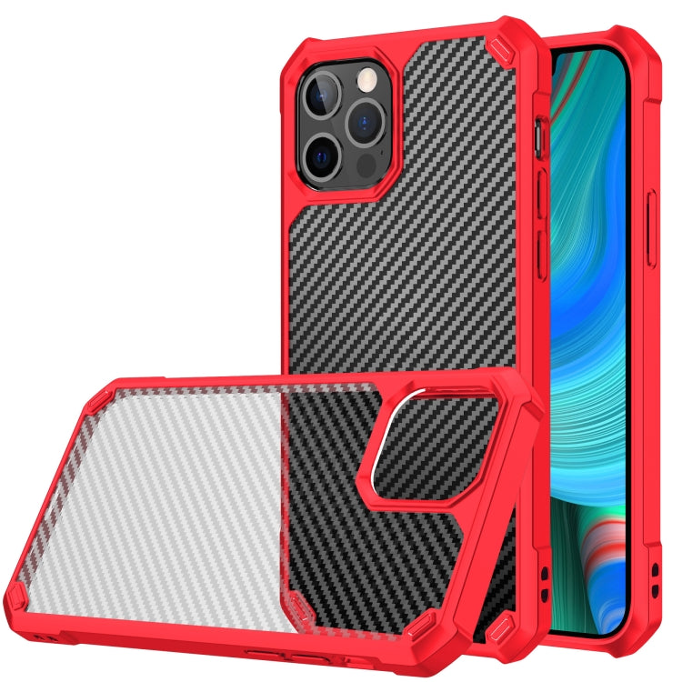 For iPhone 14 Pro Carbon Fiber Acrylic Shockproof Phone Case