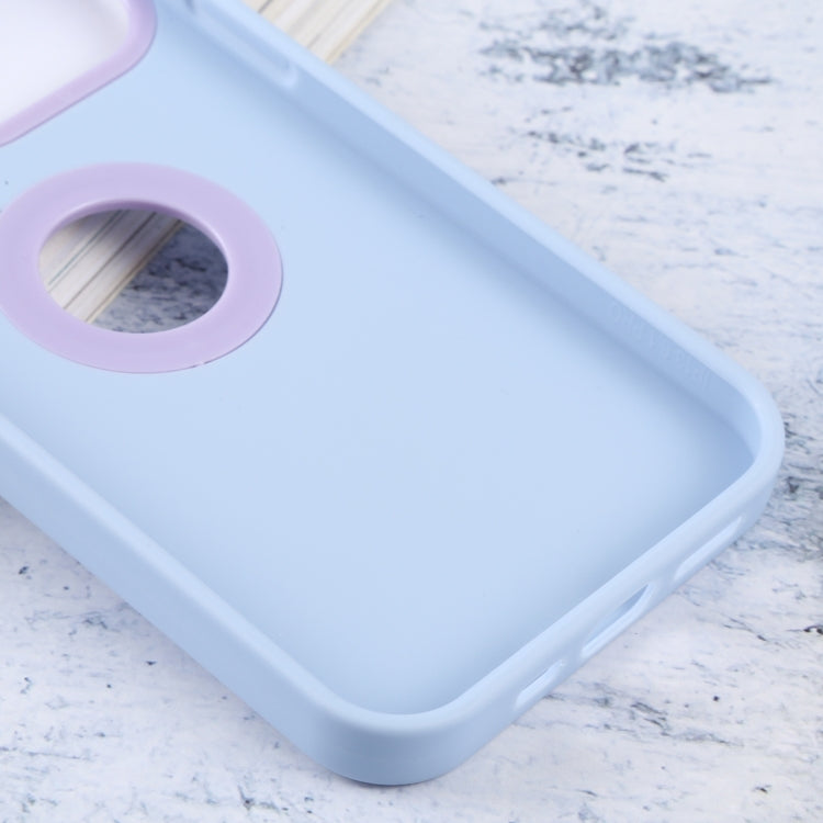 For iPhone 13 Contrast Color 3 in 1 TPU Phone Case