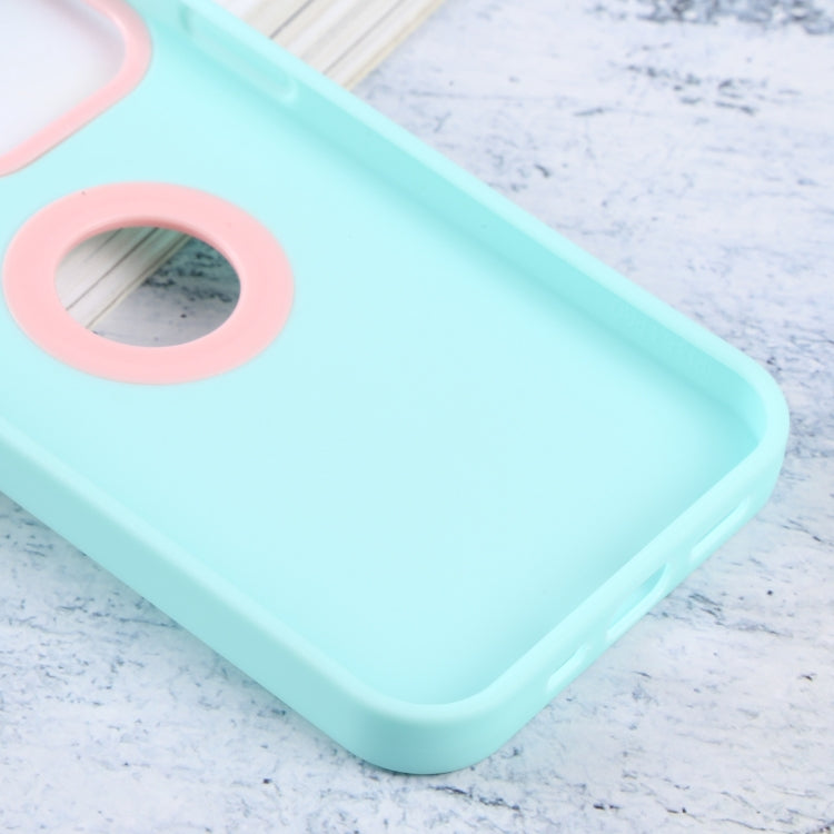 For iPhone 13 Contrast Color 3 in 1 TPU Phone Case