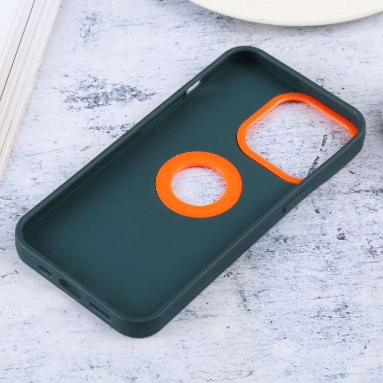For iPhone 13 Contrast Color 3 in 1 TPU Phone Case