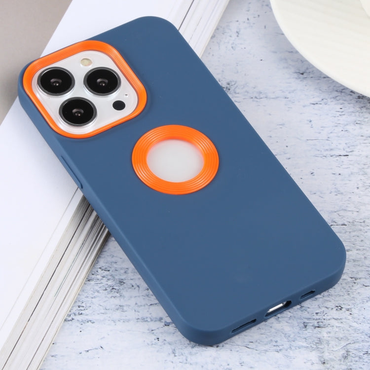 For iPhone 13 Contrast Color 3 in 1 TPU Phone Case