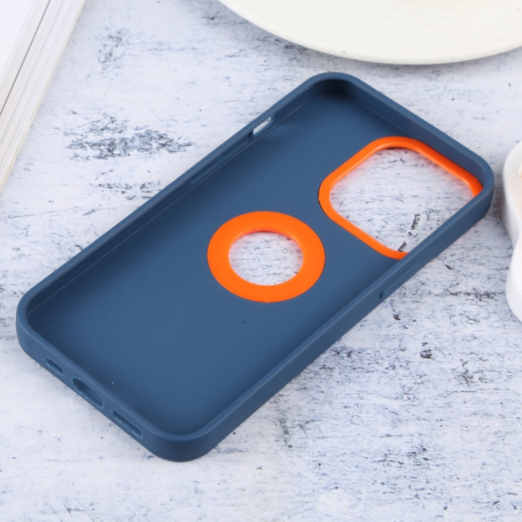 For iPhone 13 Contrast Color 3 in 1 TPU Phone Case