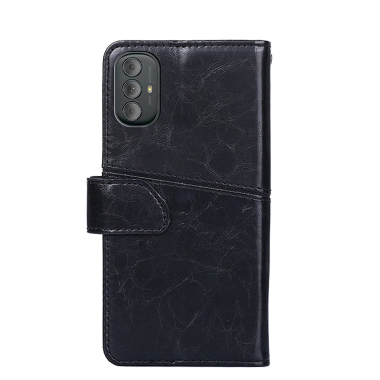 For Motorola Moto G Power 2022 Geometric Stitching Horizontal Flip Leather Phone Case