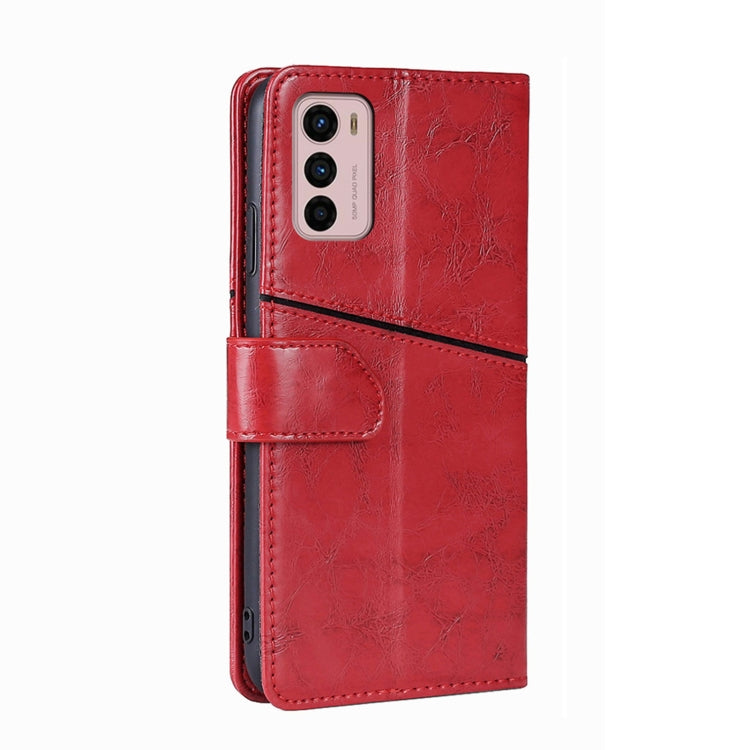 For Motorola Moto G42 4G Geometric Stitching Horizontal Flip Leather Phone Case