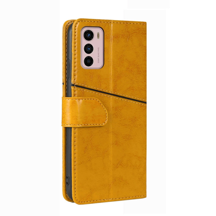 For Motorola Moto G42 4G Geometric Stitching Horizontal Flip Leather Phone Case