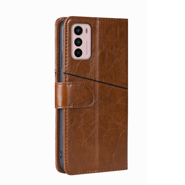 For Motorola Moto G42 4G Geometric Stitching Horizontal Flip Leather Phone Case