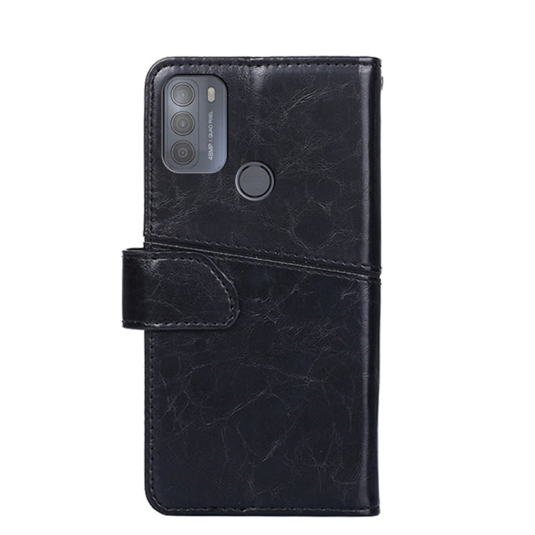 For Motorola Moto G50 Geometric Stitching Horizontal Flip Leather Phone Case