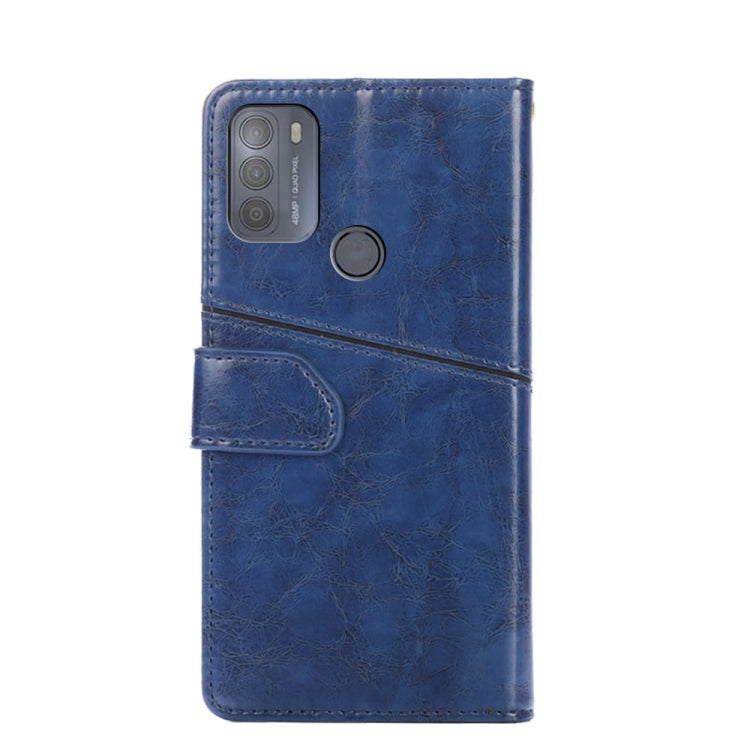 For Motorola Moto G50 Geometric Stitching Horizontal Flip Leather Phone Case