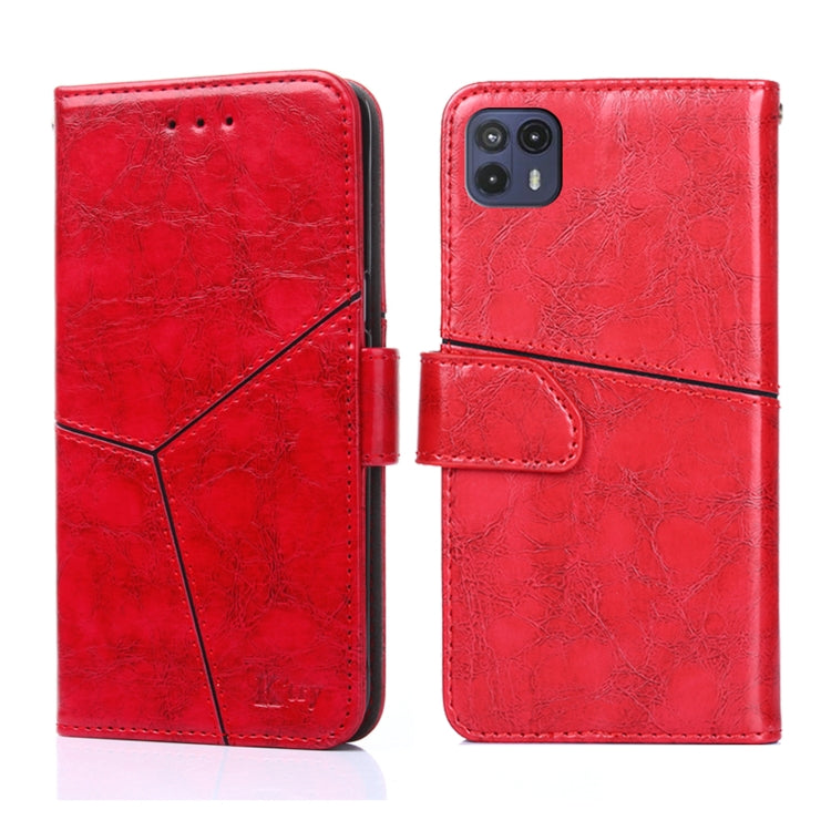 For Motorola Moto G50 5G Geometric Stitching Horizontal Flip Leather Phone Case